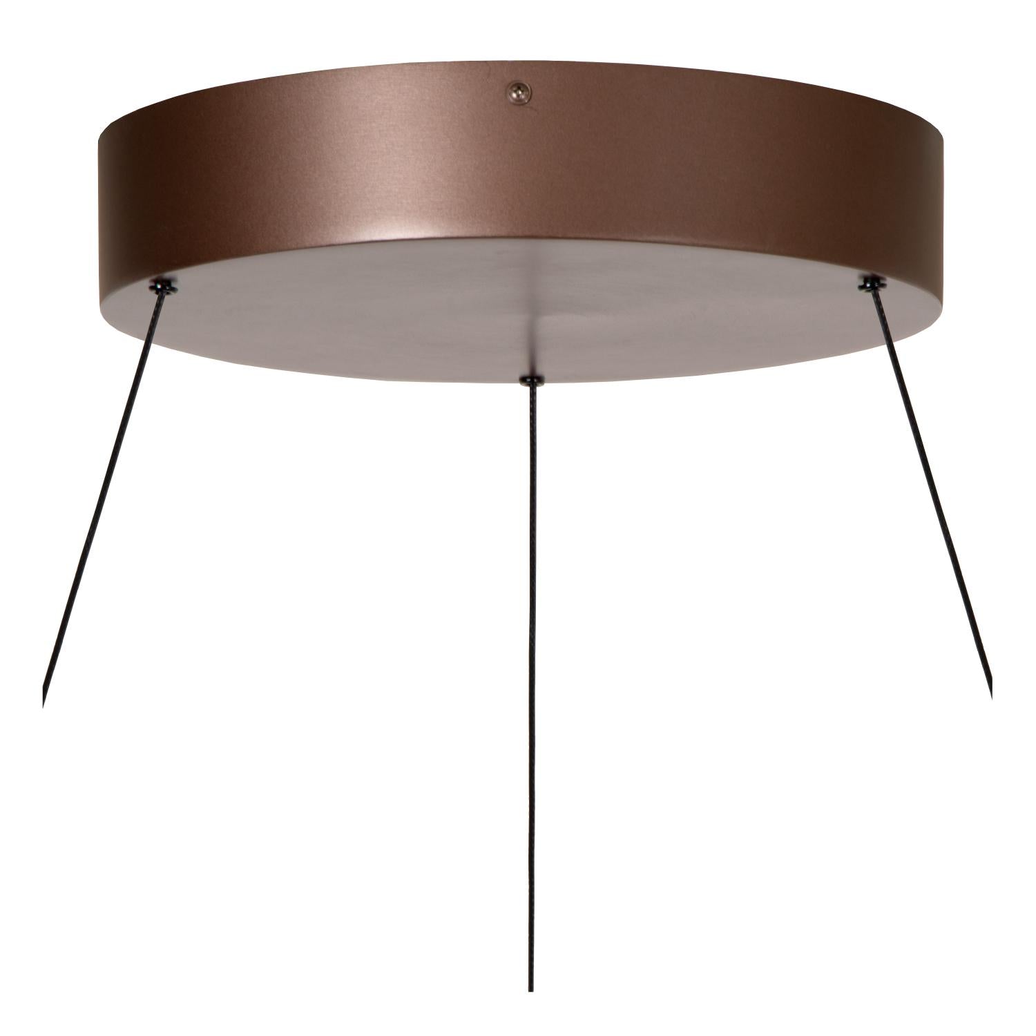 LIANE - Suspension - Ø 80 cm - LED Var. - CCT - 2x36W 2700K/4000K - Adapté aux plafonds hauts - Brun rouille | Vibes