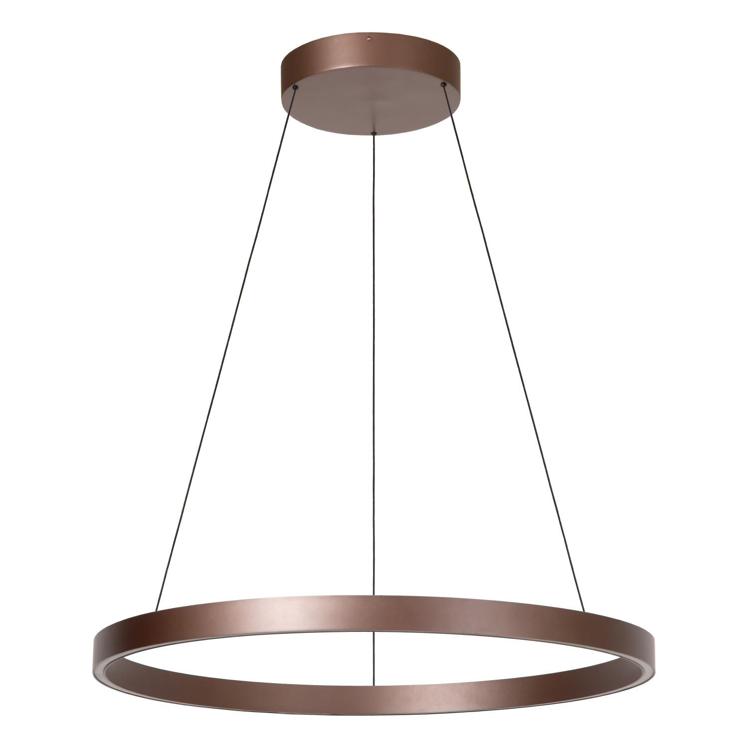 LIANE - Suspension - Ø 80 cm - LED Var. - CCT - 2x36W 2700K/4000K - Adapté aux plafonds hauts - Brun rouille | Vibes