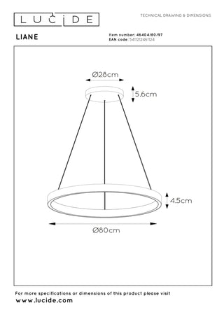 LIANE - Suspension - Ø 80 cm - LED Var. - CCT - 2x36W 2700K/4000K - Adapté aux plafonds hauts - Brun rouille | Vibes