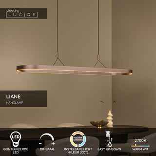 LIANE - Suspension - LED Var. - CCT - 2x40W 2700K/4000K - Brun rouille | Vibes