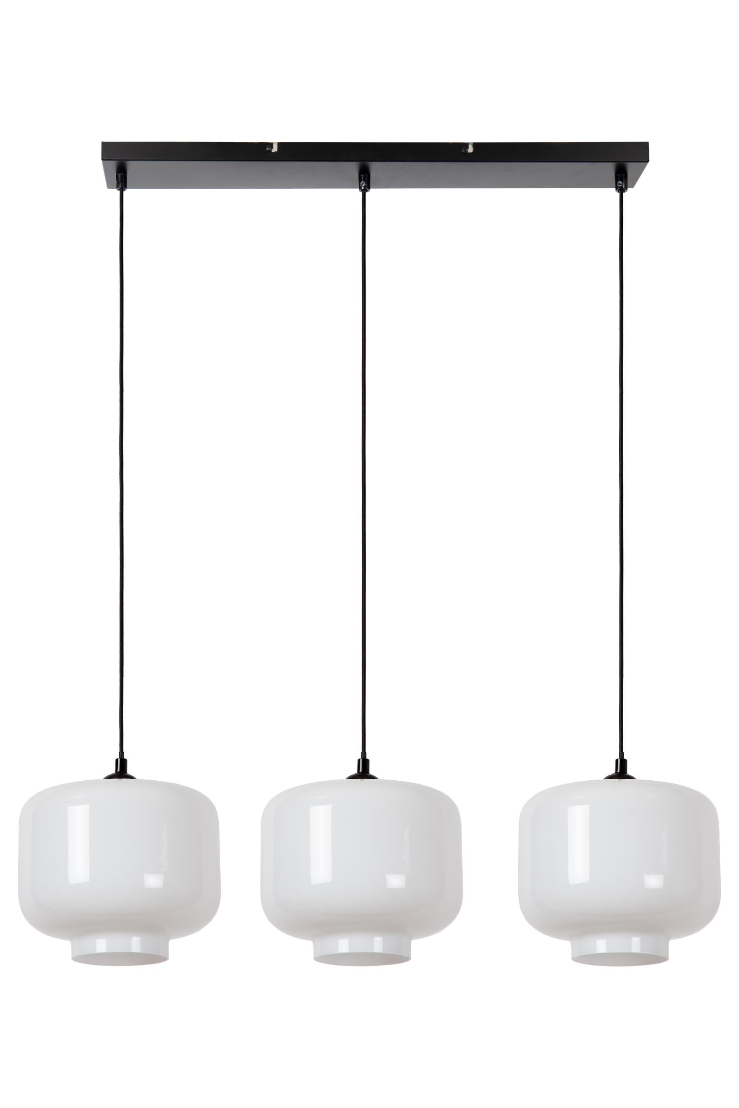 MEDINE - Hanglamp - 3xE27 - Opaal