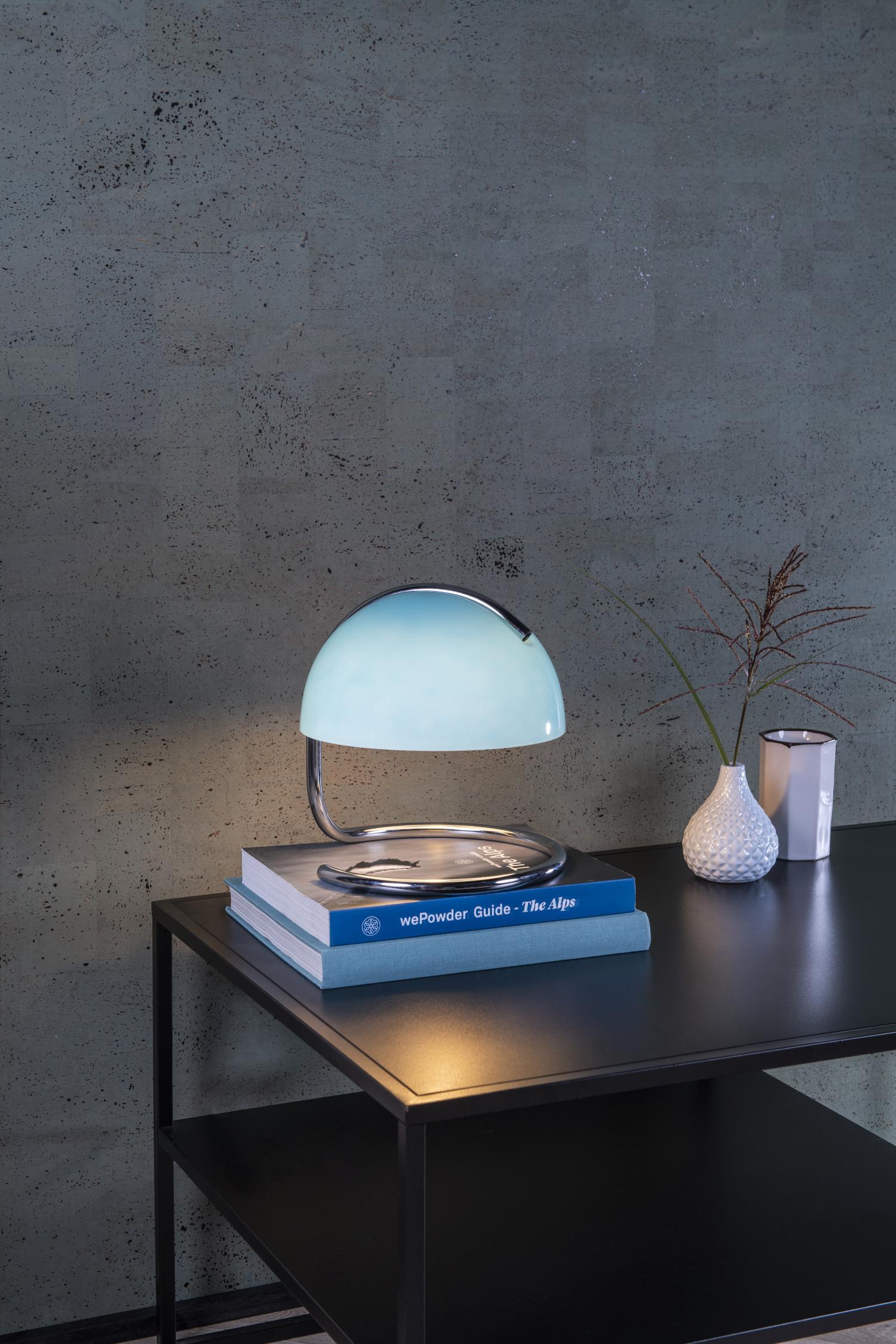 CATO - Lampe de table - Ø 23,5 cm - 1xE27 - Bleu