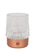 LILY - Oplaadbare Tafellamp - Accu/Batterij - Ø 8 cm - LED 3 StepDim - 1x3W 2700K/3000K - Koper - Set van 3