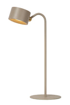 JOLAN - Oplaadbare Bureaulamp/Klemlamp/Wandlamp - Accu/Batterij - LED Dim to warm - 1x3,5W 2700K/5700K - Taupe