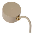 JOLAN - Oplaadbare Bureaulamp/Klemlamp/Wandlamp - Accu/Batterij - LED Dim to warm - 1x3,5W 2700K/5700K - Taupe
