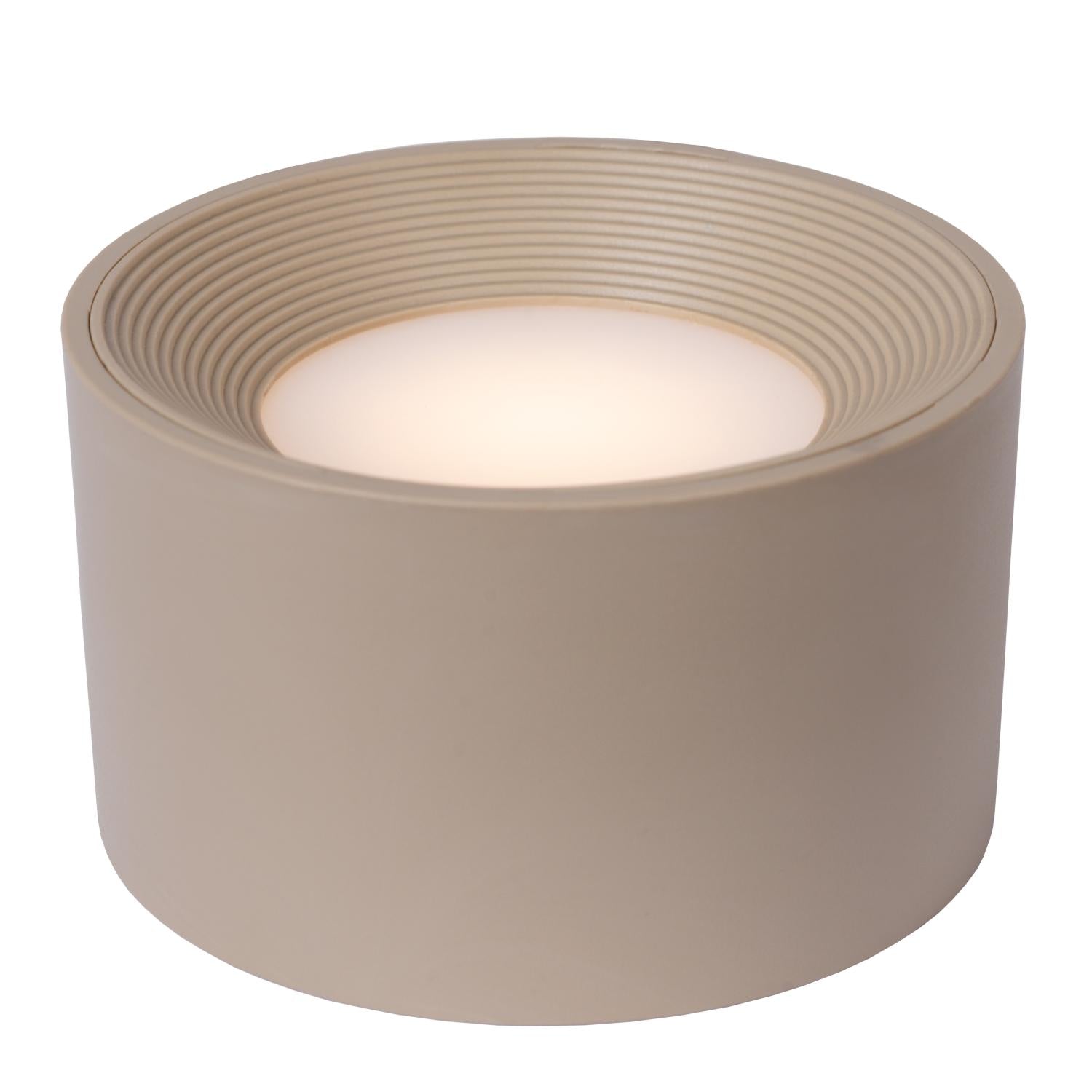 JOLAN - Oplaadbare Bureaulamp/Klemlamp/Wandlamp - Accu/Batterij - LED Dim to warm - 1x3,5W 2700K/5700K - Taupe