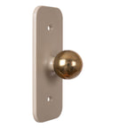 JOLAN - Oplaadbare Bureaulamp/Klemlamp/Wandlamp - Accu/Batterij - LED Dim to warm - 1x3,5W 2700K/5700K - Taupe