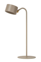 JOLAN - Oplaadbare Bureaulamp/Klemlamp/Wandlamp - Accu/Batterij - LED Dim to warm - 1x3,5W 2700K/5700K - Taupe