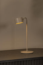 JOLAN - Oplaadbare Bureaulamp/Klemlamp/Wandlamp - Accu/Batterij - LED Dim to warm - 1x3,5W 2700K/5700K - Taupe