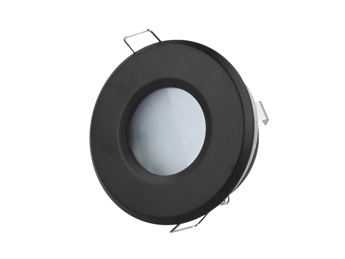 Spot encastrable LED line PRIME rond noir IP65
