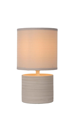 GREASBY - Lampe de table - Ø 14 cm - 1xE14 - Beige