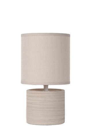 GREASBY - Lampe de table - Ø 14 cm - 1xE14 - Beige