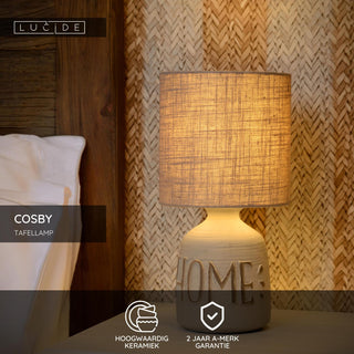 COSBY - Lampe de table - Ø 16,5 cm - 1xE14 - Gris