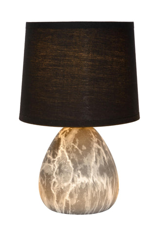 MARMO - Lampe de table - Ø 16 cm - 1xE14 - Noir