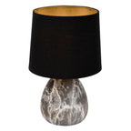 MARMO - Lampe de table - Ø 16 cm - 1xE14 - Noir