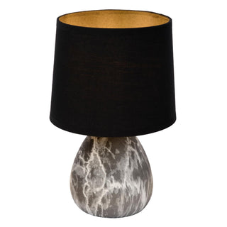 MARMO - Lampe de table - Ø 16 cm - 1xE14 - Noir