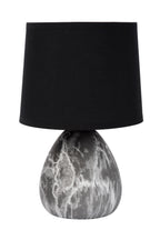 MARMO - Lampe de table - Ø 16 cm - 1xE14 - Noir
