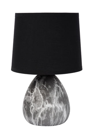 MARMO - Lampe de table - Ø 16 cm - 1xE14 - Noir