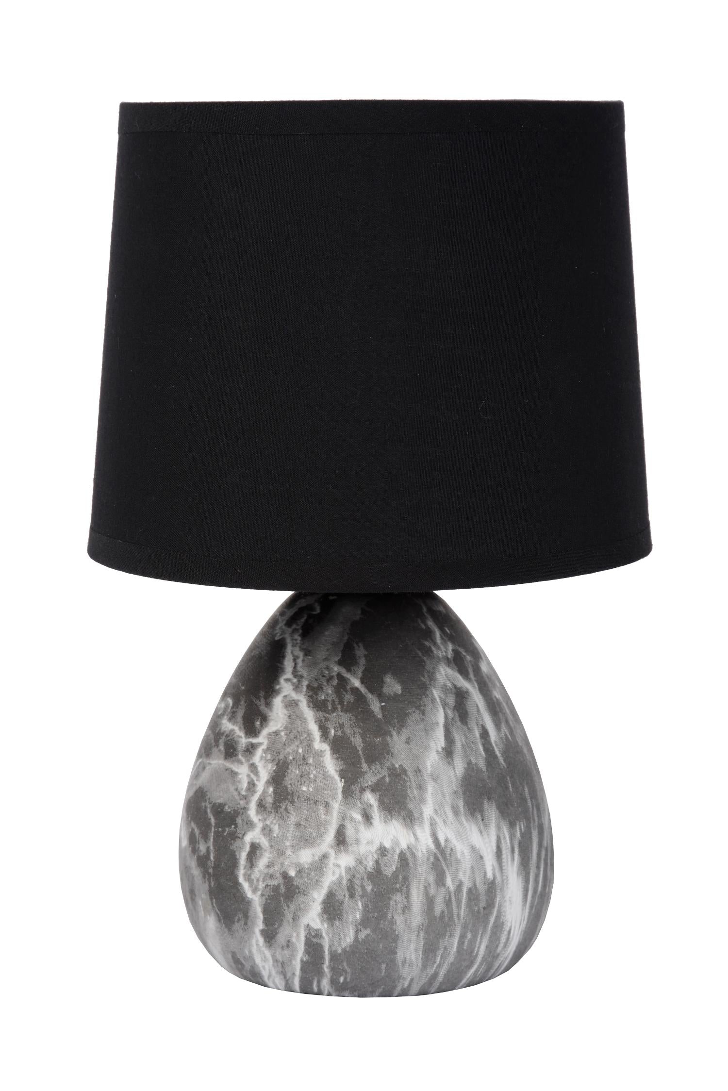 MARMO - Lampe de table - Ø 16 cm - 1xE14 - Noir
