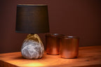 MARMO - Lampe de table - Ø 16 cm - 1xE14 - Noir