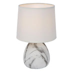 MARMO - Tafellamp - Ø 16 cm - 1xE14 - Wit