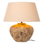 Lucide - DAVINA - Tafellamp - Ø 55 cm - 1xE27 - Bruin - IP20