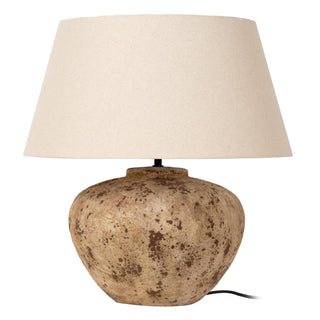 Lucide - DAVINA - Tafellamp - Ø 55 cm - 1xE27 - Bruin - IP20