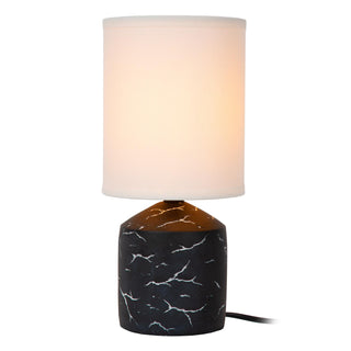 Lucide - FRAN - Table lamp - Ø 13 cm - 1xE14 - Black - IP20