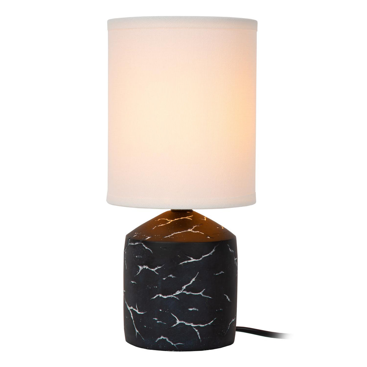Lucide - FRAN - Tafellamp - Ø 13 cm - 1xE14 - Zwart - IP20