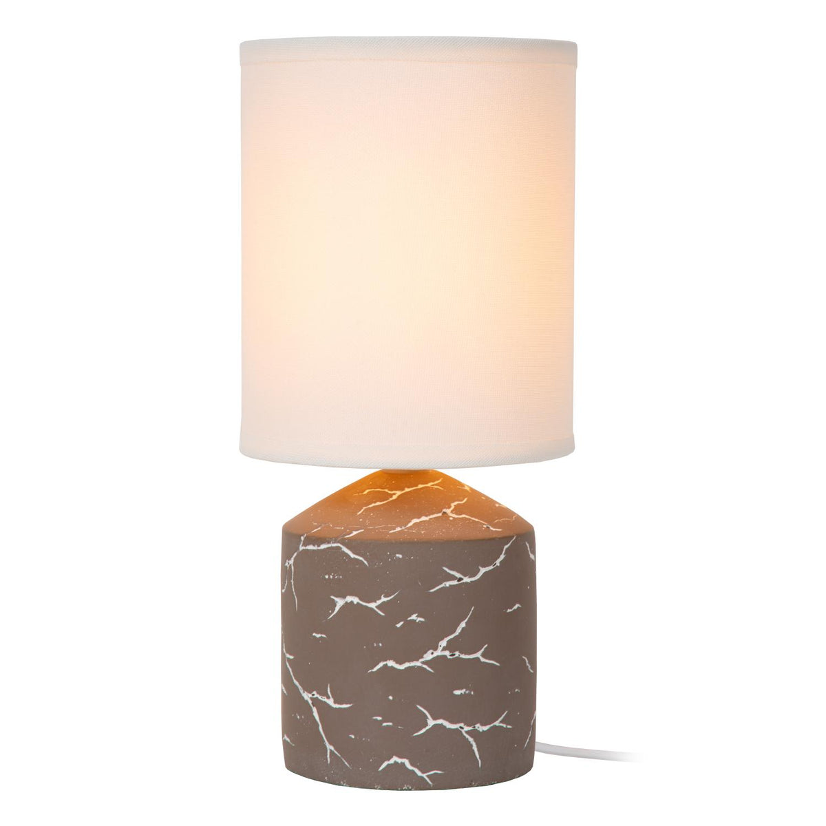 Lucide - FRAN - Tafellamp - Ø 13 cm - 1xE14 - Taupe - IP20