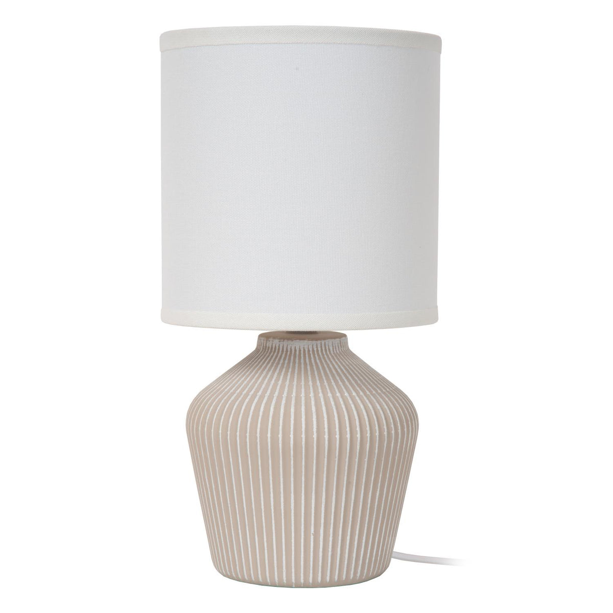 Lucide - FILIZ - Tafellamp - Ø 16 cm - 1xE14 - Beige - IP20
