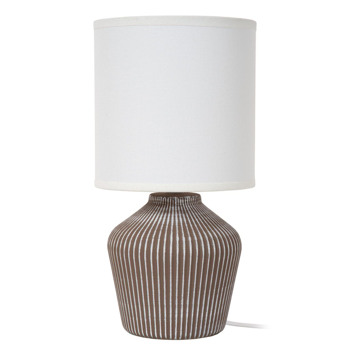 Lucide - FILIZ - Tafellamp - Ø 16 cm - 1xE14 - Taupe - IP20