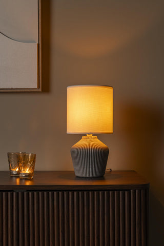 Lucide - FILIZ - Table lamp - Ø 16 cm - 1xE14 - Taupe - IP20