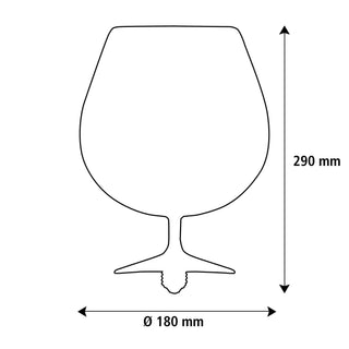 LED Cognac helder E27 6W