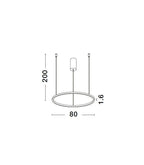 Hanglamp Tarquin, zwart