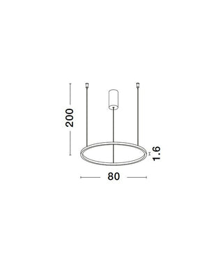 Hanglamp Tarquin, zwart