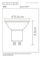 MR16 - Ampoule LED - Ø 5 cm - LED Var. - GU10 - 3x5W 3000K - Blanc - Set de 3
