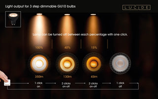 MR16 - LED lamp - Ø 5 cm - LED Dimmable - GU10 - 1x5W 2200K/2500K/2700K - Black