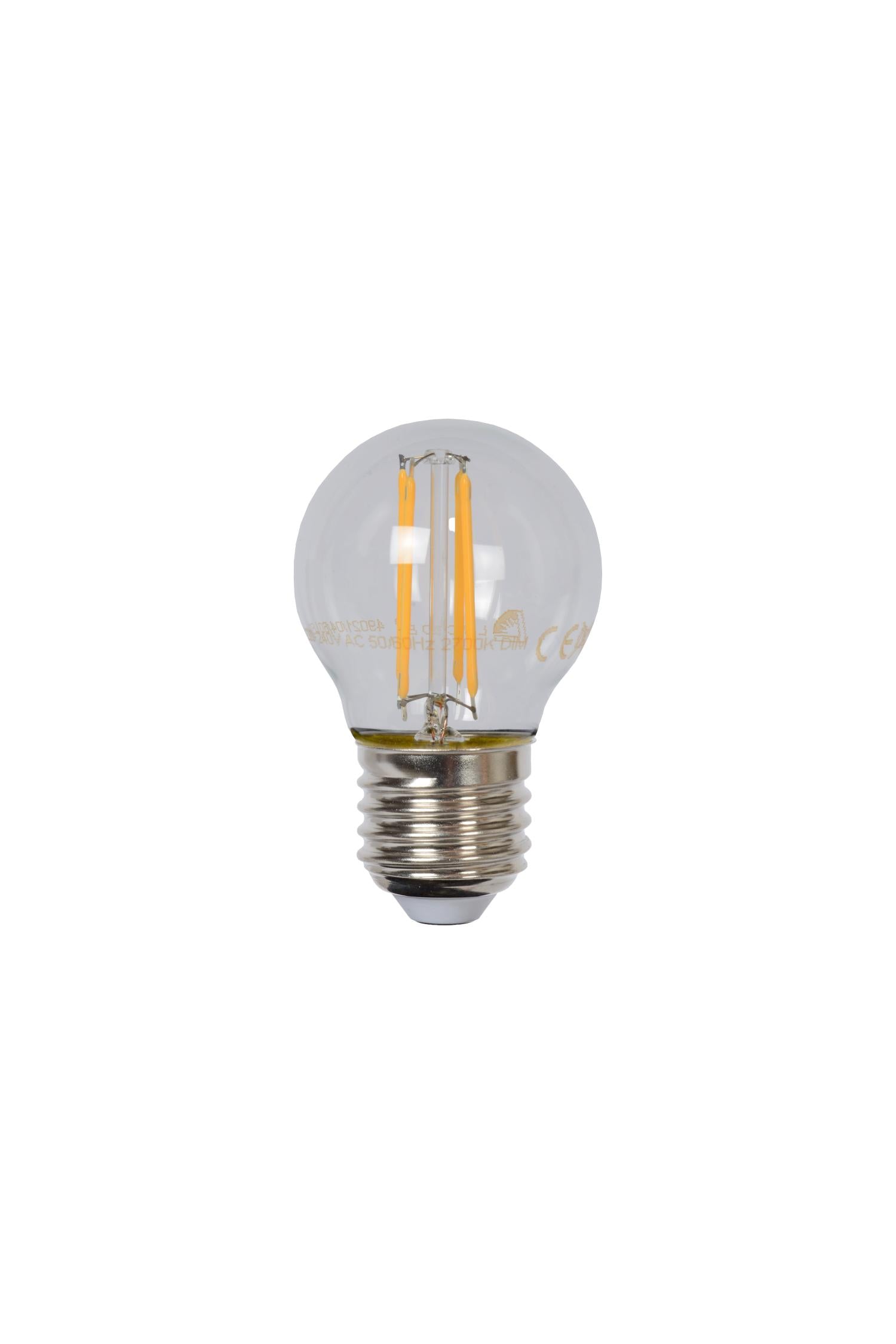 G45 - Filament lamp - Ø 4,5 cm - LED Dimb. - E27 - 1x4W 2700K - Transparant