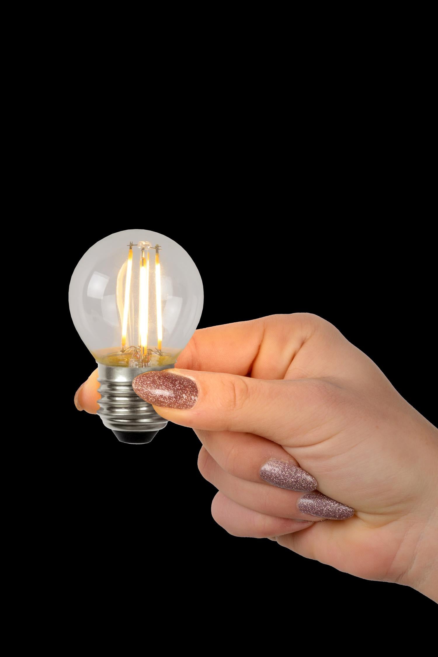 G45 - Filament lamp - Ø 4,5 cm - LED Dimb. - E27 - 1x4W 2700K - Transparant