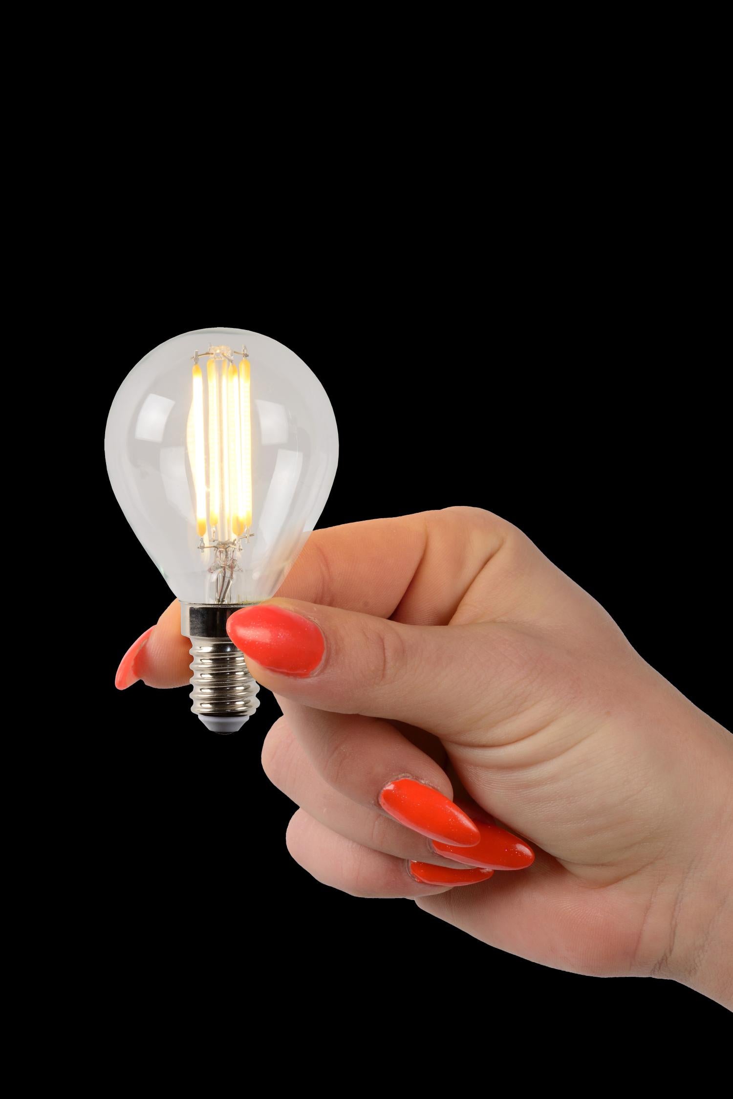 P45 - Filament lamp - Ø 4.5 cm - LED Dimmable - E14 - 1x4W 2700K - Transparent