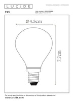 P45 - Filament lamp - Ø 4,5 cm - LED Dimb. - E14 - 1x4W 2700K - Transparant