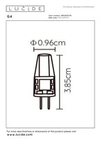 G4 - Ampoule LED - Ø 0,9 cm - LED - G4 - 1x1,5W 2700K - Transparent