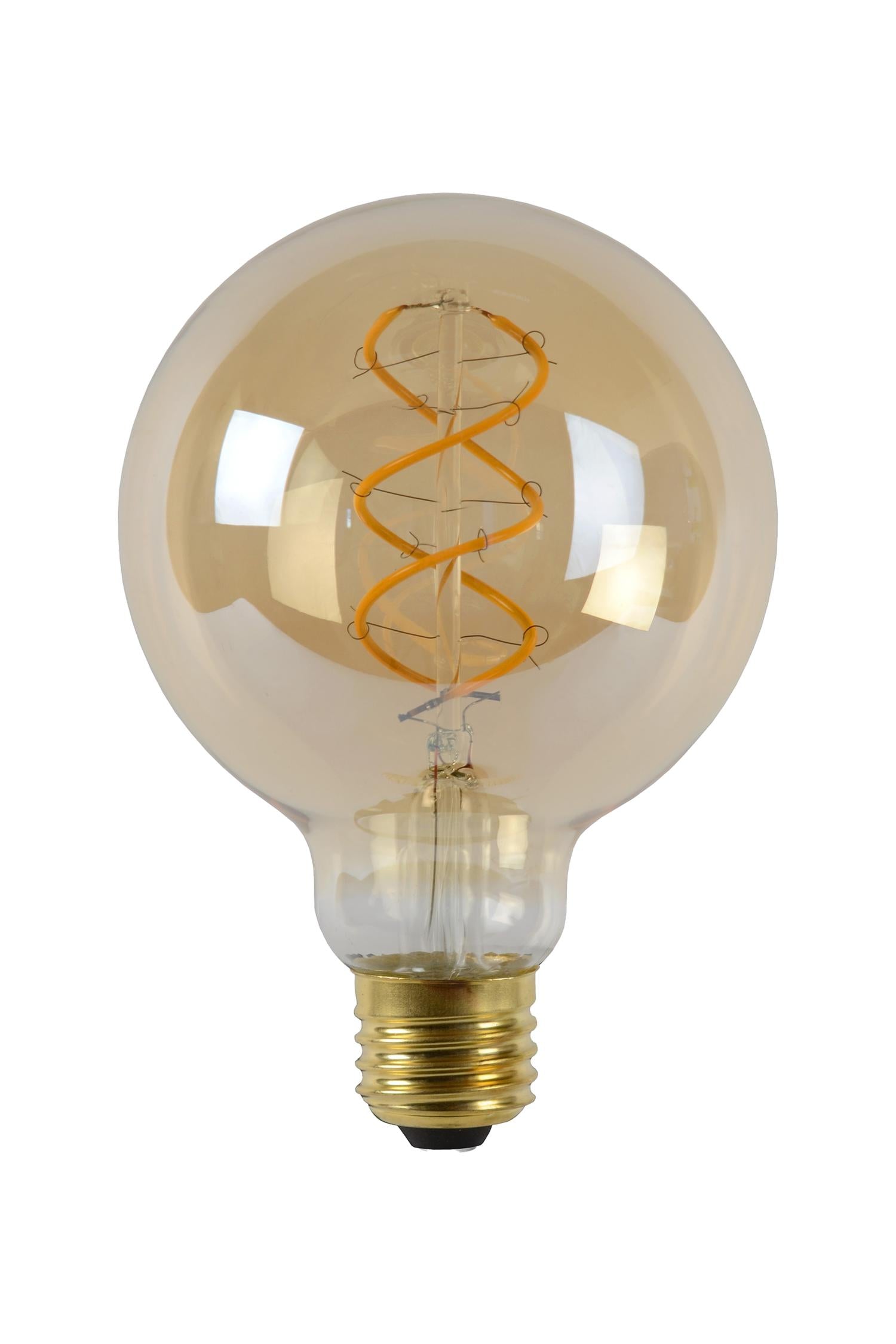 G95 - Filament lamp - Ø 9,5 cm - LED Dimb. - E27 - 1x4,9W 2200K - Amber