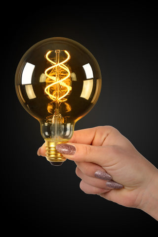 G95 - Filament lamp - Ø 9,5 cm - LED Dimb. - E27 - 1x4,9W 2200K - Amber
