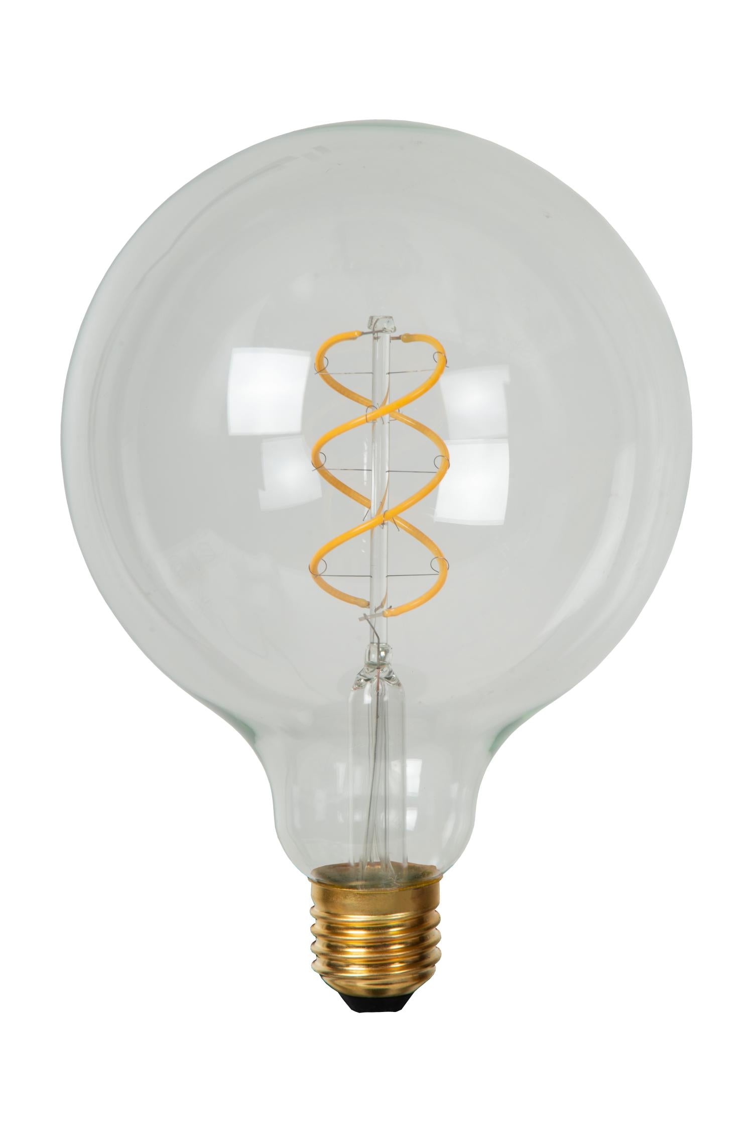 G125 - Filament lamp - Ø 12.5 cm - LED Dimmable - E27 - 1x4.9W 2700K - Transparent