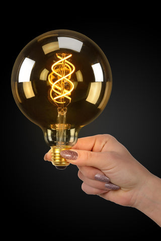 G125 - Filament lamp - Ø 12.5 cm - LED Dimmable - E27 - 1x4.9W 2200K - Amber