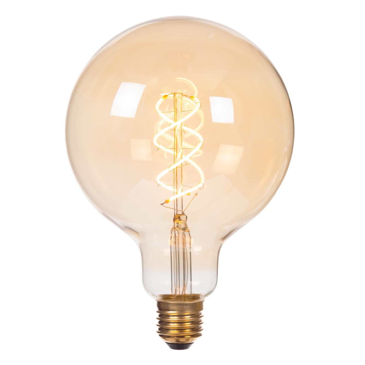 G125 - Filament lamp - Ø 12.5 cm - LED 3 StepDim (Memory) - E27 - 1x4.9W 2200K - Amber