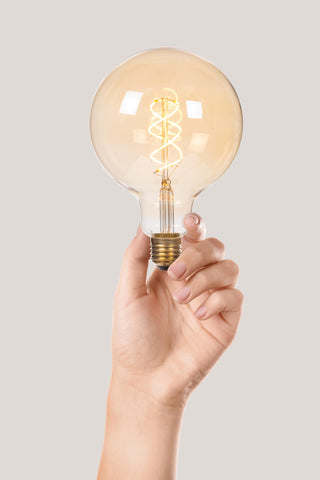 G125 - Filament lamp - Ø 12.5 cm - LED 3 StepDim (Memory) - E27 - 1x4.9W 2200K - Amber