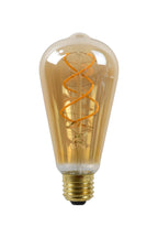 ST64 TWILIGHT SENSOR - Filament lamp - Ø 6.4 cm - LED - E27 - 1x4W 2200K - Day/night sensor - Amber